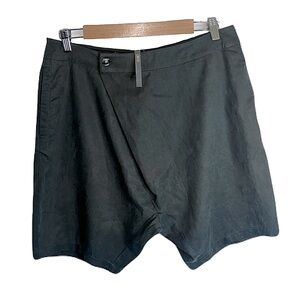 ASOS Lyocell Cotton Asymmetrical Wrap Bermuda Shorts Women’s Large 34” Waist